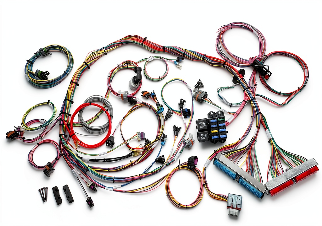 Painless copper EFI harness installed in a performance engine