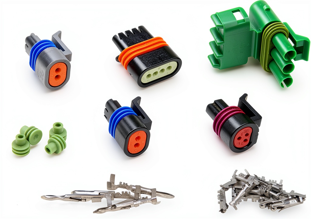 Holley sensor connector kit installed in an engine bay