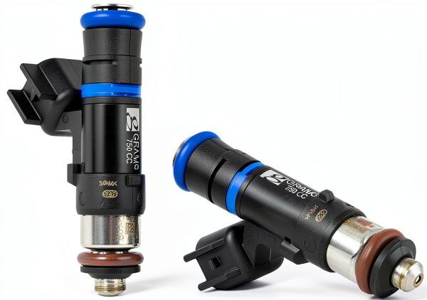 Fuel Injector G Grams Performance G2-0750-0501 Viton 4-Port Black-1