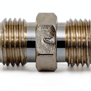 Nitrous Express 1/4" NPT Brass Nickel Male Union Connector Model 16121-0