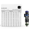 Fuel Injector G Grams Performance G2-0750-0501 Viton 4-Port Black-5