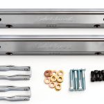 Edelbrock Fuel Rail Kit 3630 Satin with 9/16 passage pair-0