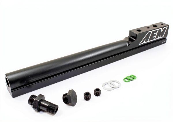 AEM 25-100BK Black High Volume Fuel Rail-0